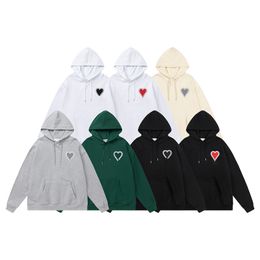 paris amis designer hoodies Geborduurde herenhoodie Damestrui met ronde hals Klassieke love-hoodie Verkrijgbaar in verschillende kleuren
