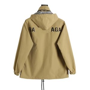 Parijs Designer Heren Jackets Classic Cola Wave Hooded Jacket BA Print V4 T-shirt Waterdichte jas Top kleding Balencaigaity TVWF