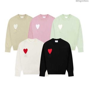 Parijs Designer Herentruien ontwerper CYA36 # amis de Coeur Love Jacquard Crew Neck Sweater Modemerk Streetwear03 Vqhnn