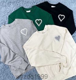 Paris Designer Hommes Femmes Sweat à capuche De Coeur Rouge Coeur Broderie Sweat à capuche Streetwear Baggy Sweats à capuche Homme Sweatshirts Oversize Plus Taille PullsRPR7O