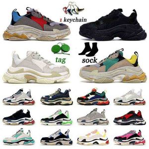 Paris Dress Shoes Triple S Casual Designer Luxury Platform Sports sneakers voor mannen voor mannen voor mannen Oversized Black White Gray Red Bot