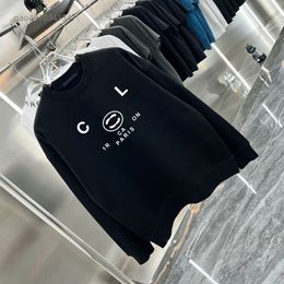 Paris Mode Hommes Femmes Sweats À Capuche Quotidien Décontracté Saint Valentin Cadeau Col Rond Classiques Marque Lettre Imprimé Noir Blanc Graphique Personnalisé Sweat À Capuche Hauts Pulls