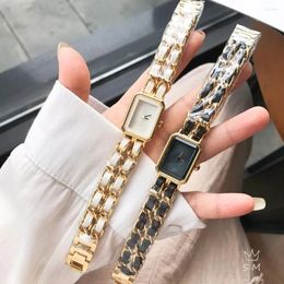 Parijs modeshow luxe dameshorloge dameshorloge Zwitsers quartz uurwerk luxe jurk designer horloge gratis verzending