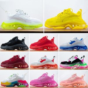 Paris Fashion Triple S Track 3.0 Diseñador Ciclismo Calzado Deportes Zapatos Hielo Rosa Azul Blanco Naranja Negro Hombres Mujeres Zapatillas Entrenador Lima Rojo Metálico Lujos