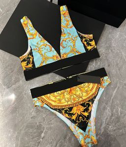 Paris Gold Color Designer Bikini Set Classic Match Two Pieces Bankinis Bandage sexy Push Up Swimsuit Luxury XL BEACKWEAR MAISONS SWINGES FEMMES BACK BATHING CHOISS XL