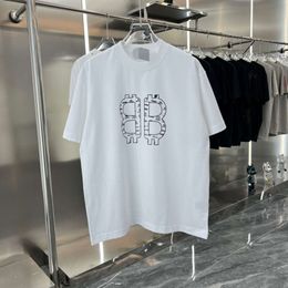 Paris Home Nieuw T -shirt Men S Summer Clothing American Pure Cotton Half Sheeved Top Instagram Brand Korte Mouw Body