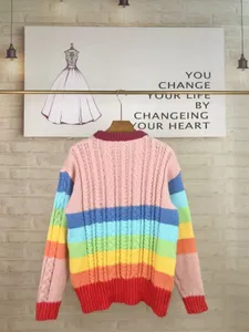 Paris hommes femmes impression couleur pulls impression de lettres de couleur classique pull casual qualité mode femmes designer Sweatershirts
