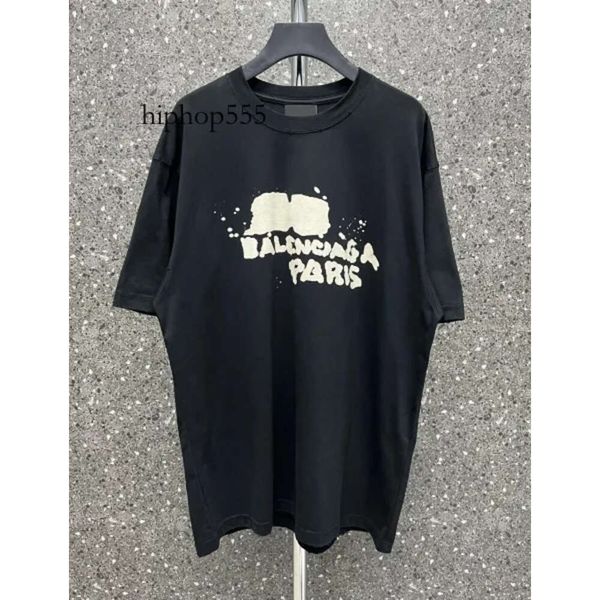 Paris Shirt Hommes Designer T-shirt Balencaigaly T-shirt Femme Chemise Homme Casual Pur Coton Lavé à l'eau Vêtements Balencaigaly Sweat à capuche 7249