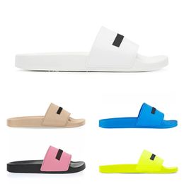 Paris Sliders Mens Womens Summer designer slides Sandals Beach Slippers Ladies Flip Flops Black Outdoor Home Slides Chaussures Chaussures taille 35-46 x62