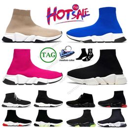 Chaussures de chaussettes paristes triple noir blanc décontracté baskets sock sock chaussures entraîneurs masculines femmes en tricot plate-forme en tricot en maille de tennis entraîneurs