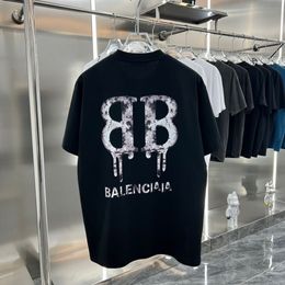 París verano Diseñadores para hombre Camiseta Hombre Camisetas para mujer Diseñador con letras Imprimir Mangas cortas Camisas de verano Hombres Camisetas sueltas s-2xl