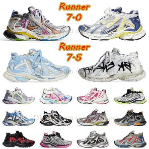 paris track runner 7.0 7.5 casual schoenen desinger dames heren maat 12 paris runners 7 77.0 platform sneakers triple s geheel zwart en wit paars retro beige wandeltrainer