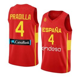 Maillots de basket-ball Espagne 2023 Eric VILA 9 Alberto DIAZ 8 Dario Brizuela 21 Alex Abrines 4 Pau Gasol 14 W.GEUER 41 Juancho Hernangomez 5 Rudy1