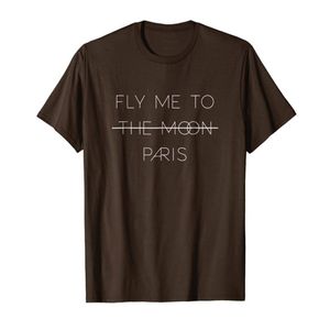 Camiseta de viaje de París Fly Me To The Moon Paris2613