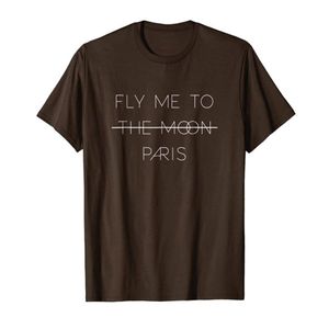 Camiseta de viaje de París Fly Me To The Moon Paris276t
