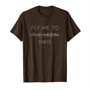 Camiseta de viaje de París Fly Me To The Moon Paris313K