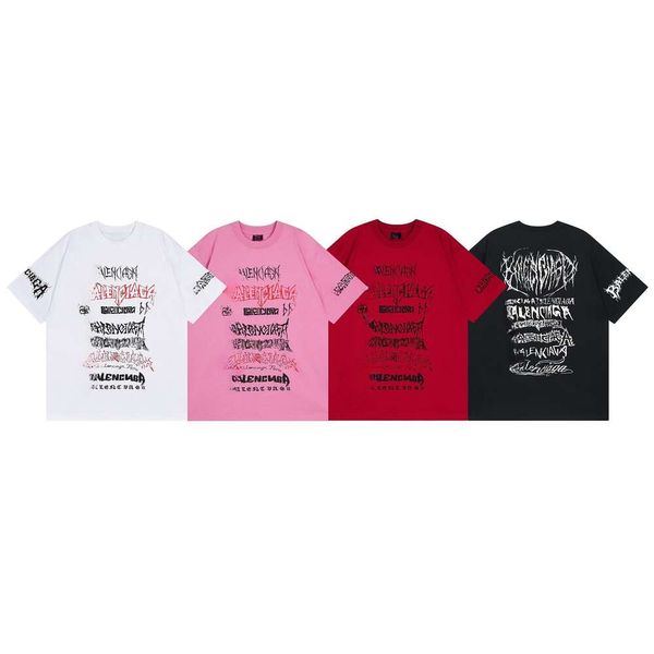 Version Paris printemps été nouvelle année familiale du Loong impression limitée hommes et femmes même t-shirt à manches courtes