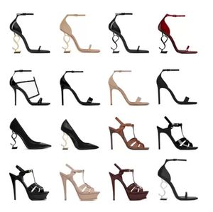 Paris femmes chaussures habillées chaussures de créateurs bas à talons hauts Luxurys Designers chaussure 10cm talons noir doré or bas de mariage