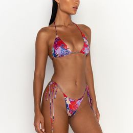 Bikini de Bikini para mujeres de París Swimsuits de lujo diseñador de trajes de baño para mujeres Impreso Beach Swim usa clásicos Push Up Mini Trikini Brand Lady's Bathing Suit S-XL