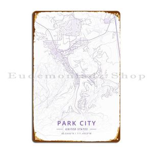 Park City United States Metal Plaque Poster Painting Club Creëer Garage Tin Sign Poster