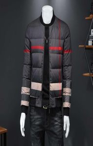 Veste parkadown Collier de support court de haute qualité Belle marque hiver épaissie manteau Men039s plaid6084403
