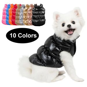 Parka's 10 kleuren hondenkleding wintervest dikker puppy donsjack waterdicht katoenen hondenvest kleding voor kleine grote hondenaccessoires
