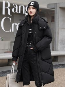 Parkas en coton pour femme, manteau à capuche, ample, Long, épais, chaud, à bas prix, nouvelle mode coréenne, hiver 2023
