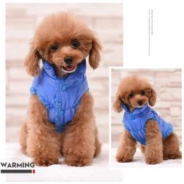 Parkas Fullnai Vêtements de chien chaud pour animaux de compagnie hiver