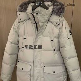 Parkas Mooses Knuckles Canada Heren Down Coats High Real Fur Womens Canadian Woman 06 Style White and Black Fur White Duck Moose Jacket Winter Hot Selling A4KT ETBT