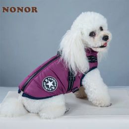 Parkas Notor Dog Vest Vêtements de chiot Vêtements de chien imperméable Costume de chien hivern