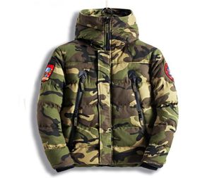 Parkas Veste d'hiver pour homme, manteau épais et chaud, Camouflage de l'armée, Parka pour homme, à la mode, à capuche, en coton rembourré, M3XL, 2022, QQ0032294365