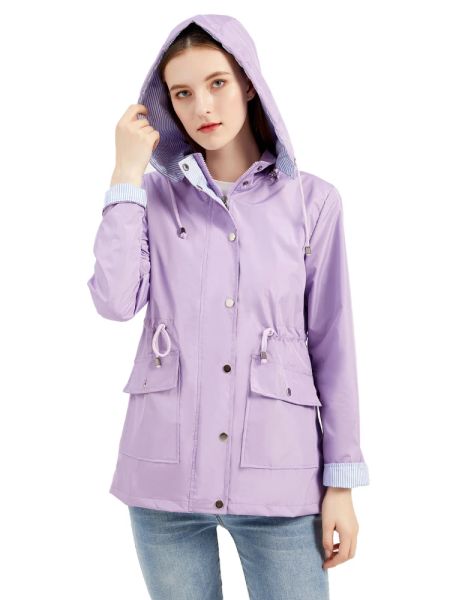 Parkas para mujer, otoño e invierno, nuevo estilo, sombrero extraíble, gabardina térmica cómoda, abrigo de talla grande para mujer, impermeable Amazon