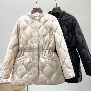 Parka Dames Dikker Jas Lichtgewicht Korte Donsjack Gewatteerde Uitloper Warme Parka Lente Herfst Winter 220902