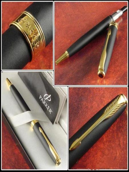Parker stylo à bille fournitures de bureau scolaire stylos parker noir mat fournitures de bureau papeterie stylo Sonnet tout matériau métallique 2955335