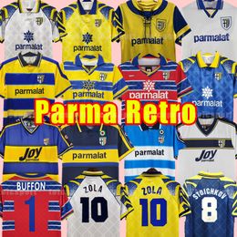 Parme Retro Soccer Jersey Accueil BAGGIO CRESPO CANNAVARO Maillot de football STOICHKOV THURAM futbol camisa 01 02 03 93 95 97 98 99 00 2001 2002 1998 1999 1995 1997 1993 1998