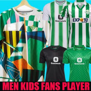 2023/2024 Real Betis Isco Soccer Jerseys Spring Festival Prematch 23 24 Joaquin Fekir B.iglesias Canales Willian J Shirt William Juanmi Football Uniform Special Kids