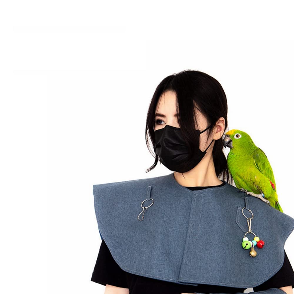 Papegoja Anti-Scratch Axel Arm Skydd Anti-Bite Axelskydd Blöja Bajs Sjal för Papegoja Hang Bird Fotled Leksaker för små medelstora parakiter Lovebirds