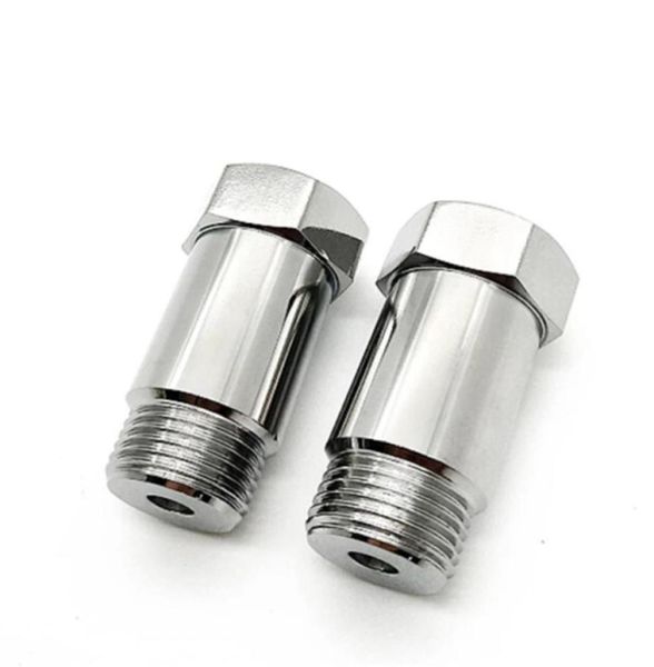 Capteur d'oxygène d'échappement Lambda 45mm O2 M18 x15, 2 pièces, entretoise d'extension, placage de fer, Nickel Extender6488936