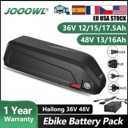 Deel 36V 48V Ebike batterij Hailong Samsung 18650 Cell Electric Bicycle Bateria Lithum voor Bafang BBS02 BBSHD BMS 350W 500W 750W 1000W