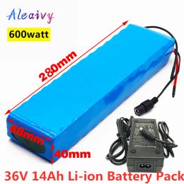 Deel Aleaivy 36V 10AH 600Watt 10S3P Lithium Ion Batterij Pack 20A BMS voor Xiaomi Mijia M365 Pro Ebike Bicycle Scoot XT60 T -plug