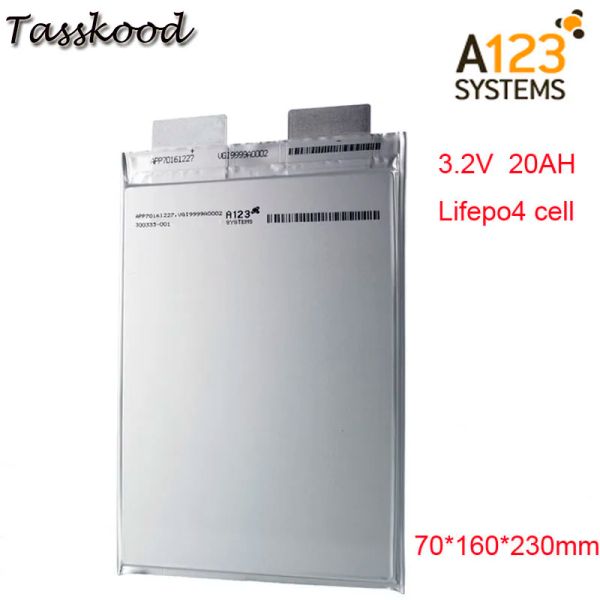 Partie de cycle profond Li Polymer A123 Batterie LifePO4 3.2V A123 20AH PRISMATIQUE LIFEPO4 Utilisation de cellules de batterie rechargeable pour l'évacuation A123 3.2 V
