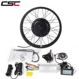 Deel E Bike Sneeuw Sneeuw Hub Motorwiel 4 Kleuren 20 24 26 inch 4.0 Band 48V 1500W Vet elektrische fietsconversiekit