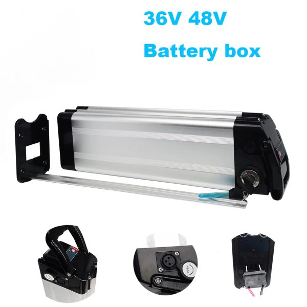 Parte Case de batería EBIKE 36V 48V 70 PCS 18650 Celadas Batería Caja de bicicleta eléctrica Fíjica Ebike Caja de batería vacía