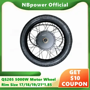 Deel NBPower/QS205 50H V3 4896V 3000W 5000W 150 mm Dropout Ebike BLDC Hub Motorwiel Motorfietswiel Elektrisch fietsmotorwiel