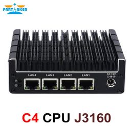 Partaker New NUC Mini PC Celeron J3160 Quad Core 4 Intel I210at Nic x86 Computer Soft Router Linux Server Support PFSense AESNI5526075