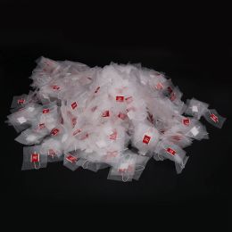 Partes 1000pcs5.5 x 7 cm Pyramid Tea Bag Filter Bag Nylon Tea Tabel String Etiqueta Transparente Bolsa de té vacía