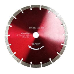 Piezas 230 mm 9 pulgadas Disco de corte de diamante Disco de diamante Concreto Mármol Cerámica Granito Circular Azulejos Segmentos Hojas de sierra