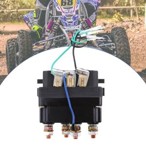 Piezas 250A ATV Winch Solenoide Contactor Relé Universal para 9500-17000lbs UTV 4WD 4x4 Reemplazo de cabrestantes 80 7.5 40.5mm 2022ATV