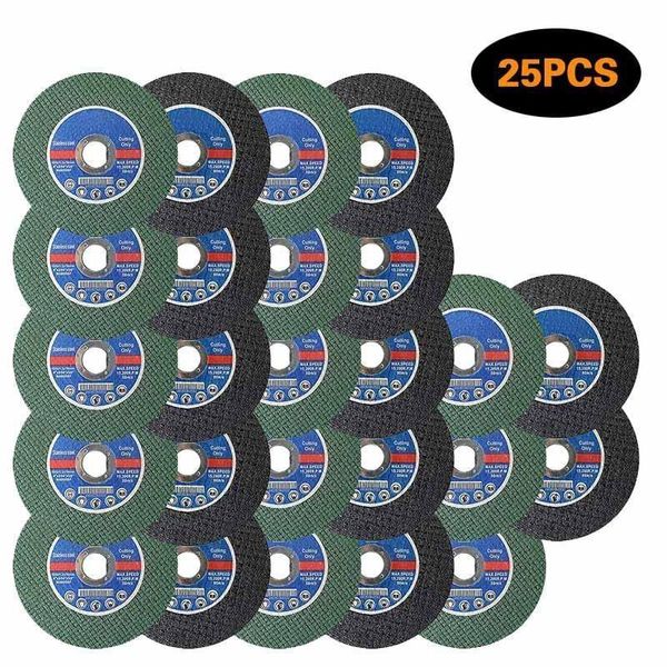 Pièces 25 pièces disque de coupe de meuleuse d'angle 107mm 4 pouces métal coupé roue de ponçage meuleuse d'angle polissage lame de scie à bavure pour bois PVC