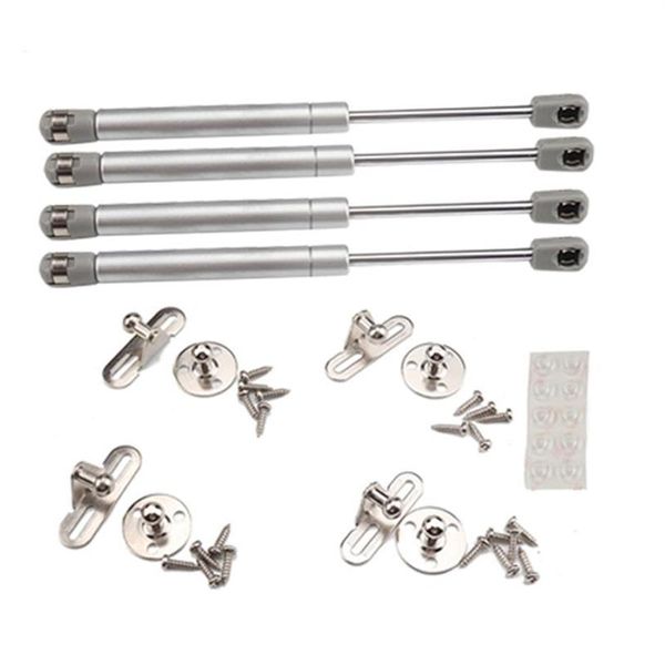 Pièces 4pcs 100N 22 5lb Support Capot Avant Charnière En Acier RV Pneumatique Universel Ressort À Gaz Ascenseur Support Meubles Armoire Strut Bar2709